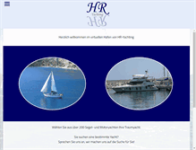 Tablet Screenshot of hr-yachting.de